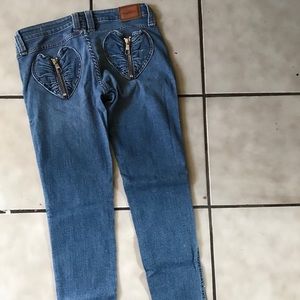 Frankie B heart back  pocket jeans size 30